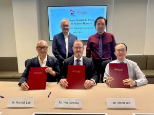 The Masonic Charitable Fund (MCF), The Lodge of St Andrew and Temasek Polytechnic (TP) signed a new bursary scheme